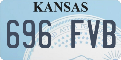 KS license plate 696FVB