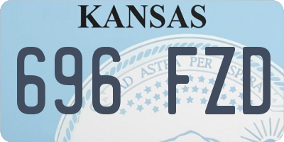 KS license plate 696FZD