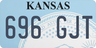 KS license plate 696GJT