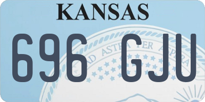 KS license plate 696GJU