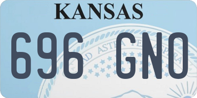 KS license plate 696GNO