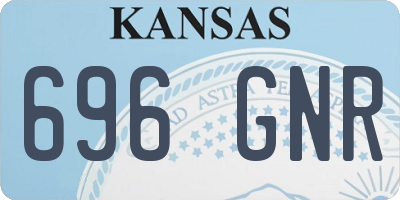 KS license plate 696GNR