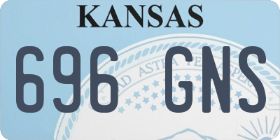 KS license plate 696GNS