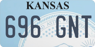 KS license plate 696GNT