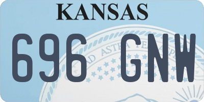 KS license plate 696GNW