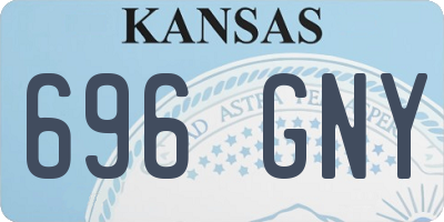 KS license plate 696GNY