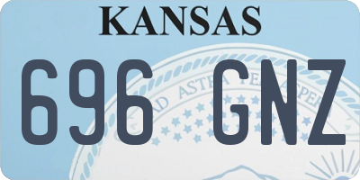 KS license plate 696GNZ