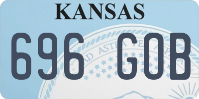 KS license plate 696GOB