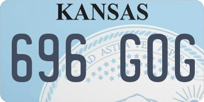 KS license plate 696GOG