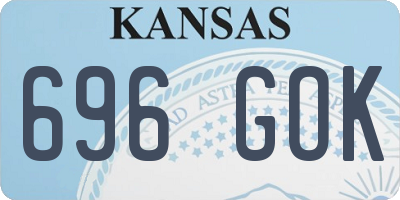 KS license plate 696GOK