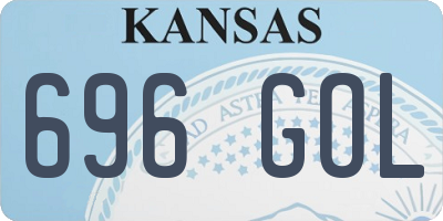 KS license plate 696GOL
