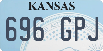 KS license plate 696GPJ