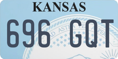 KS license plate 696GQT