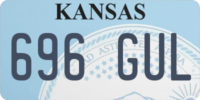 KS license plate 696GUL