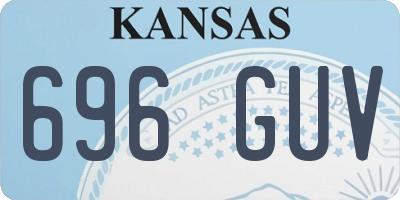 KS license plate 696GUV