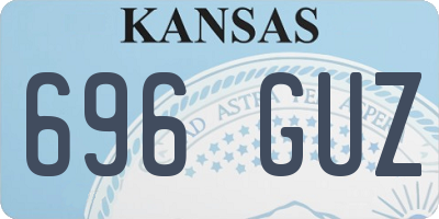 KS license plate 696GUZ
