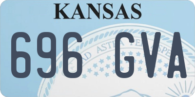 KS license plate 696GVA