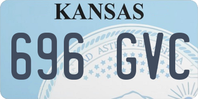 KS license plate 696GVC