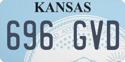 KS license plate 696GVD