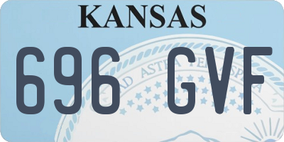 KS license plate 696GVF