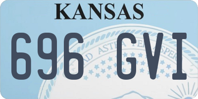 KS license plate 696GVI
