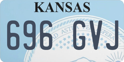 KS license plate 696GVJ