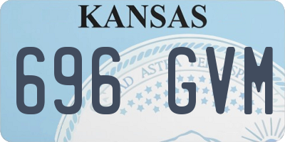 KS license plate 696GVM