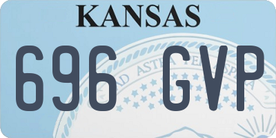 KS license plate 696GVP