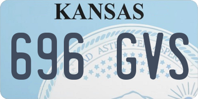 KS license plate 696GVS