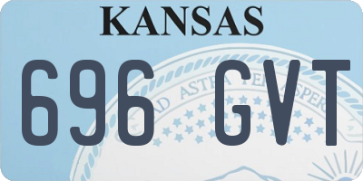 KS license plate 696GVT
