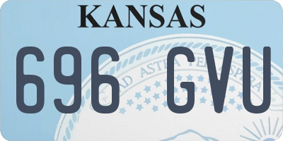 KS license plate 696GVU