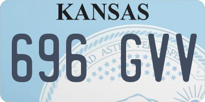 KS license plate 696GVV