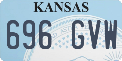 KS license plate 696GVW