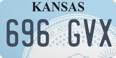 KS license plate 696GVX