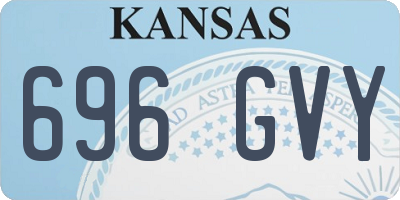 KS license plate 696GVY