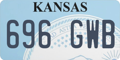 KS license plate 696GWB