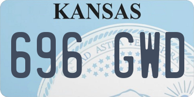 KS license plate 696GWD