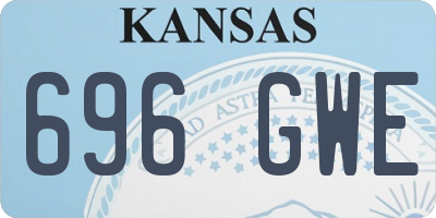 KS license plate 696GWE