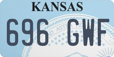 KS license plate 696GWF