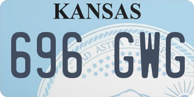 KS license plate 696GWG