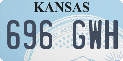 KS license plate 696GWH