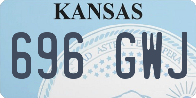 KS license plate 696GWJ