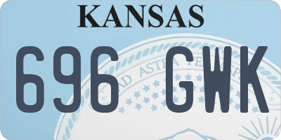 KS license plate 696GWK