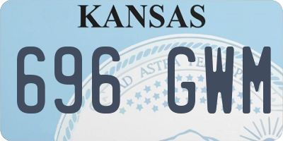KS license plate 696GWM
