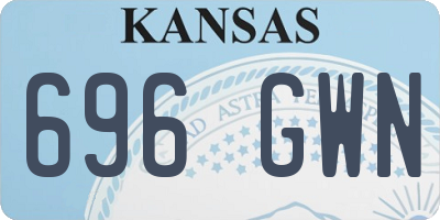 KS license plate 696GWN