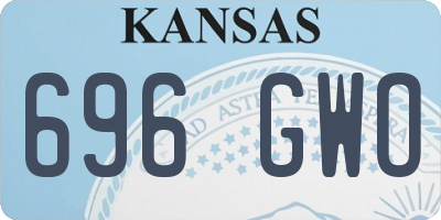 KS license plate 696GWO