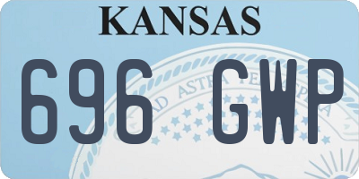 KS license plate 696GWP