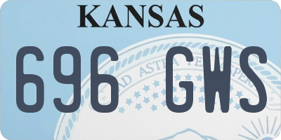 KS license plate 696GWS