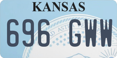 KS license plate 696GWW