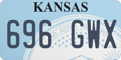 KS license plate 696GWX